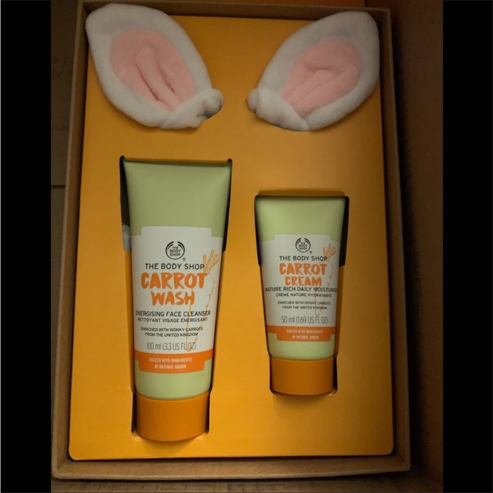 The body shop carrot wash gift set